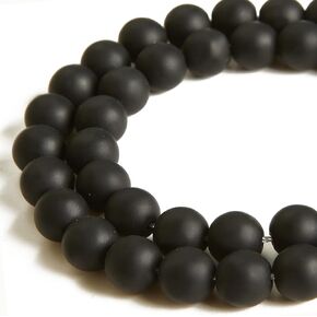 100pcs 6mm White Dragon Vein Agate Beads Natural Gemstone Beads Round Loose Beads for Crafting and Jewelry Making