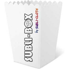 Subli-Box Popcorn Cardboard Mini Boxes Custom Sublimation Pack 20 Units by Subli-Cloth