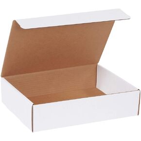 BOX USA BM1293 12 1/8"L x 9 1/4"W x 3"H, White (Pack of 50)