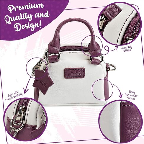 Doll Purse and Doll Sunglasses for 18-Inch Dolls - Doll Accessories Play Set for Kids Ages 3 4 5 6 7 8 9 10 11 12 - Excellent Addition to Her Cute Doll Collection - Great Gift for Girls and Toddlers in Saudi Arabia