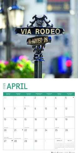 2025 Los Angeles Monthly Wall Calendar by Bright Day, 12 x 12 Inch Hollywood in Saudi Arabia