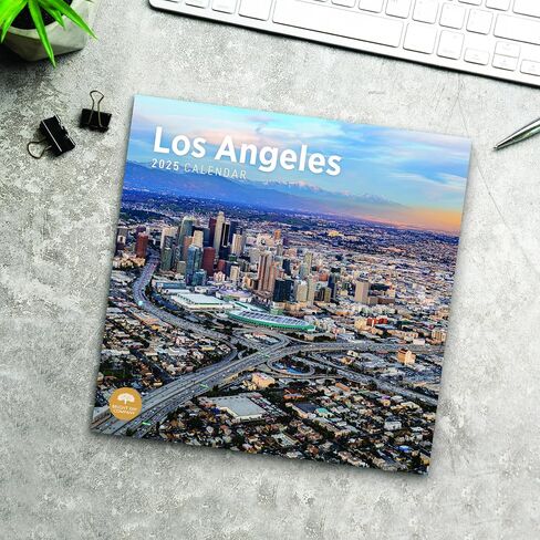 2025 Los Angeles Monthly Wall Calendar by Bright Day, 12 x 12 Inch Hollywood in Saudi Arabia