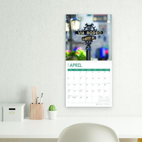 2025 Los Angeles Monthly Wall Calendar by Bright Day, 12 x 12 Inch Hollywood in Saudi Arabia