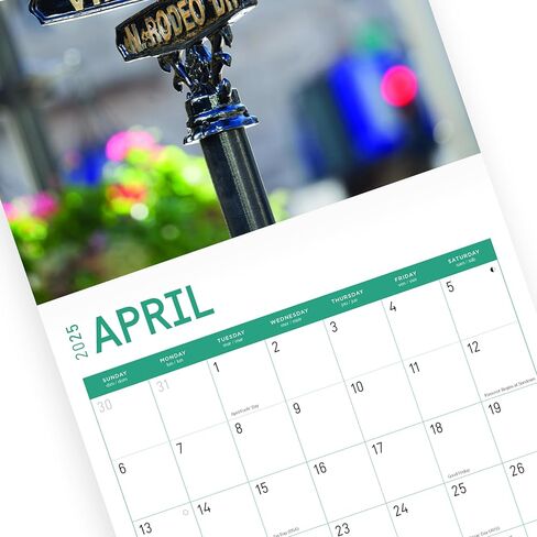 2025 Los Angeles Monthly Wall Calendar by Bright Day, 12 x 12 Inch Hollywood in Saudi Arabia