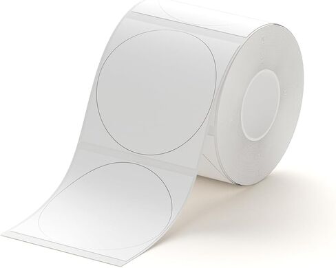 NIIMBOT Thermal Label Maker Paper 50×50 mm Round White 2Packs for B1 Label Maker in Saudi Arabia