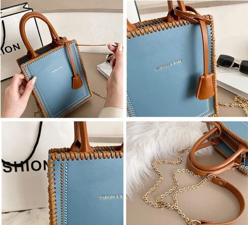 Leather Bag Making Kit PU Leather Crochet Bags Making Accessories for Handbag Purses Shoulder Bags Crossbody Bags(White) in Saudi Arabia