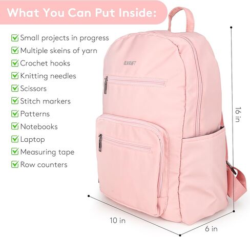 Olikraft Crochet Bag Organizer - Yarn Bag for Crochet Accessories and Gadgets, Knitting Bag for Yarn Storage & Crochet Supplies, Crochet Bags Crocheting, Knitting bags and totes (Blue) in Kuwait