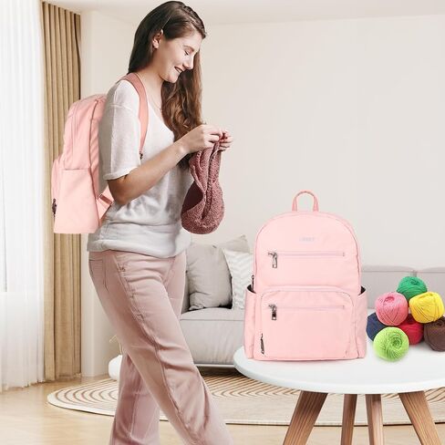 Olikraft Crochet Bag Organizer - Yarn Bag for Crochet Accessories and Gadgets, Knitting Bag for Yarn Storage & Crochet Supplies, Crochet Bags Crocheting, Knitting bags and totes (Blue) in Kuwait