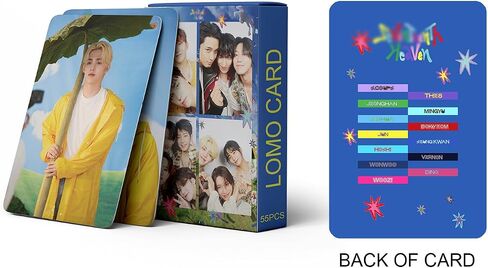 55 قطعة من بطاقة لومو لـ SEVENTEEN% -HEAVEN Photocards هدية للبضائع للفتيات والأولاد مجموعة ديكورات (C) in Kuwait