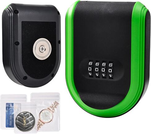 Magnetic Key Box for Under Car with Combination Lock Hidden Key Holder for Outside with Magnet for Storage Spare Key Outdoor Keychain Lock Box (1, Orange) in Saudi Arabia