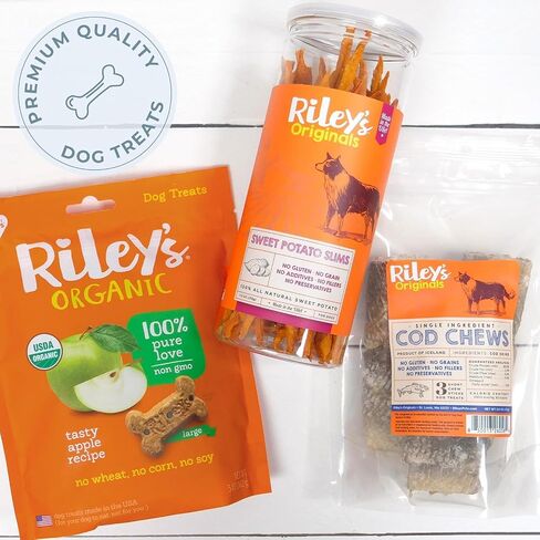 Riley's Chicken Chips for Dogs - USA-Sourced 100% Chicken Breast - 16oz in Kuwait