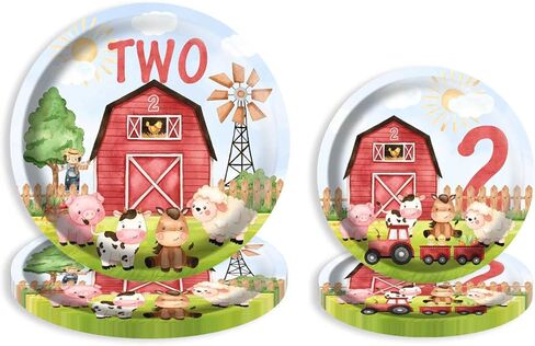 20 قطعة من حيوانات مزرعة الحظيرة من HEETON مكونة من طبقتين لحفلات أعياد الميلاد ومزرعة البقرة الثانية ومستلزمات الحفلات الثانية ديكورات للأولاد والبنات in Kuwait