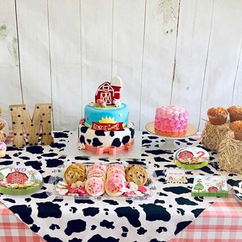 20 قطعة من حيوانات مزرعة الحظيرة من HEETON مكونة من طبقتين لحفلات أعياد الميلاد ومزرعة البقرة الثانية ومستلزمات الحفلات الثانية ديكورات للأولاد والبنات in Kuwait