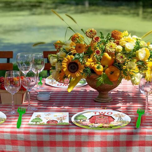 20 قطعة من حيوانات مزرعة الحظيرة من HEETON مكونة من طبقتين لحفلات أعياد الميلاد ومزرعة البقرة الثانية ومستلزمات الحفلات الثانية ديكورات للأولاد والبنات in Kuwait