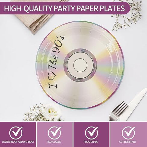 50PCS Happy Birthday Party Paper Plates, 7Inch, Colorful Dots in Saudi Arabia