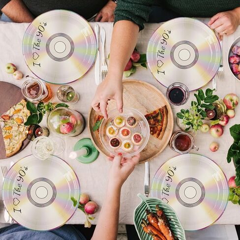 50PCS Happy Birthday Party Paper Plates, 7Inch, Colorful Dots in Saudi Arabia