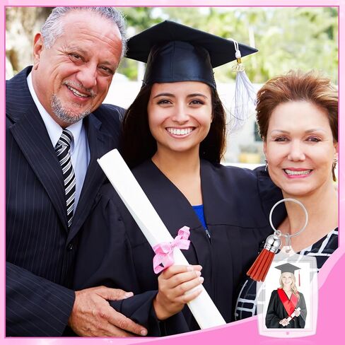 100 قطعة من سلسلة المفاتيح الأكريليك المستطيلة من Highergo، سلاسل مفاتيح ذات صورة واضحة، إدراج سلسلة مفاتيح للصور، سلسلة مفاتيح من الأكريليك، سلسلة مفاتيح إطار صورة فارغة مع 100 قطعة من الشرابات لمشاريع DIY in Kuwait