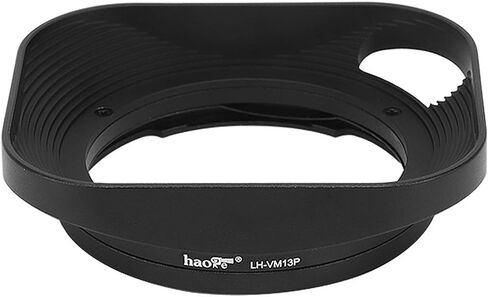 Haoge Square Metal Lens Hood for Voigtlander 35mm F2.0 35mm F1.5 28mm F2.0 Type I & II Ultron Aspherical Vintage Line VM Mount Lens LH-VM13P-W Silver Bayonet Design Replace LH-12 LH-4N in Kuwait