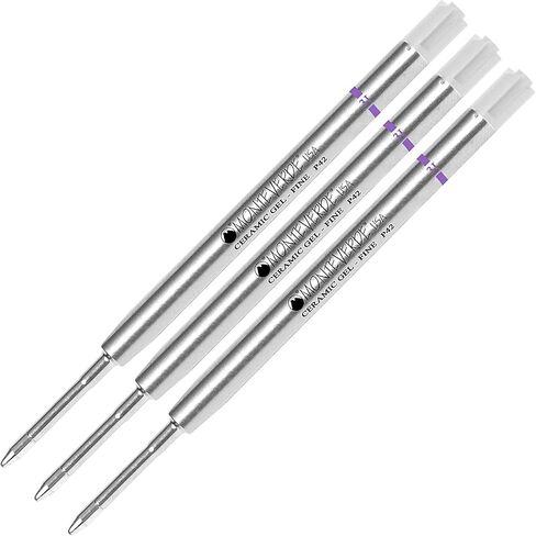 مجموعة Lanier Combo Pack - 3 عبوات - عبوة حبر Monteverde® Ceramic Gel™ P42 متوافقة مع معظم أقلام الحبر الجاف من طراز Parker® - أرجواني (طرف رفيع 0.6 مم) in Kuwait