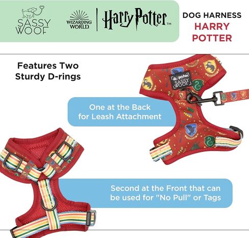 Dog Collar Harry Potter™ - S, Adjustable, Durable, Comfortable and Stylish Pet Accessories for Small Dogs - Officially Licensed in Kuwait