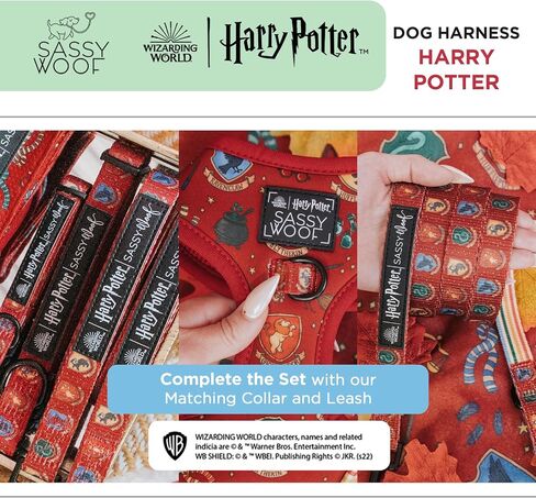 Dog Collar Harry Potter™ - S, Adjustable, Durable, Comfortable and Stylish Pet Accessories for Small Dogs - Officially Licensed in Kuwait
