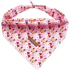 Elegant little tail St Patrick's Dog Bandana,Trefoil Dog Bandanas 1PC Washable Soft Dog Scarf Female or Male Square Dog Bib Kerchief Scarf Adjustable Pet Bandana for Medium Large Dogs