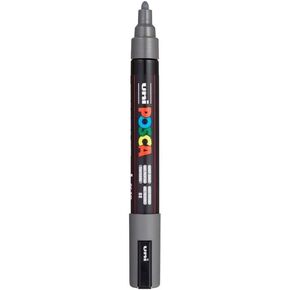 Posca Paint Marker - Deep Gray, Bullet Tip, 2.5 mm