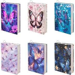 Mushroom Book Cover Set 6 Pack Colorfuk Mushroom Cute Book Cover Hardcover Soft Fabric for Washable Dust Cover Stretchable Book Sleeves Pouch with Bookmark