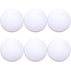 6 Pcs Door Stop Wall Protector. 3.15" and 2" Large White Silicone Door Bumpers with Strong Thickened Adhesive of Clear Rubber Knob, Round Wall Shield Cushion. (Small Size 2"(6 PCS))