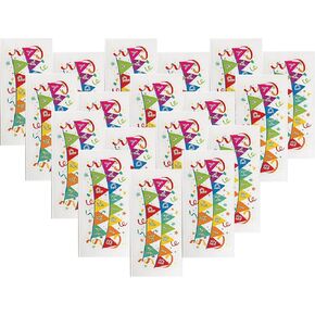 Paper House Productions Pack of 3 Foil Accent Birthday Sticker Half-Sheets for Crafts, Scrapbooking & Collecting - Party Balloons 1 Pack