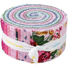 Melissa Mortenson Tulip Cottage Rolie Polie 40 2.5-inch Strips Jelly Roll Riley Blake RP-14260-40
