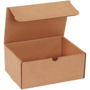 BOX USA BM1264K Corrugated Mailers, 12" x 6" x 4", Kraft (Pack of 50)