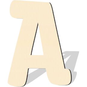 17 Inch Large Wooden Letters, Big Wooden Alphabet Letters for Wall Decor Paintable Large Thick Wood Letters S for Crafts Wooden Cutout Sign for Nursery Birthday Wedding Party Home Decoration
