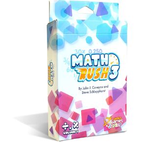 Genius Games Math Rush 2: Multiplication & Exponents - A Cooperative Time-Based Educational Math Flash Card Game for Kids, Students, and Families | STEM Game to Master Mental Math Skills