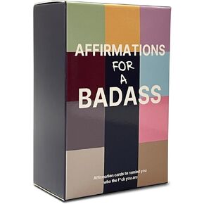 GIFTSFARM Badass Affirmation Cards - Daily Inspirational and Motivational Cards for Women, Birthday Gifts for Women