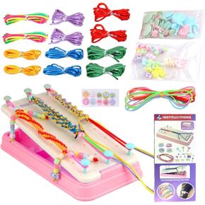 Stretchy Bracelet Making Kit - Hand Rope Braiding Set | Friendship Bracelet Maker Kit | DIY Hand Rope Bracelet Set for Teen Girls