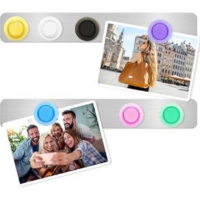 ZDZBLX Magnetic Board Magnet Bulletin Board Magnetic Strips with Adhesive Backing Metal Magnet Board Frameless Stainless Iron Strips Memo Board with 7Pcs Colorful Magnet for School Office Home, 2 Pcs