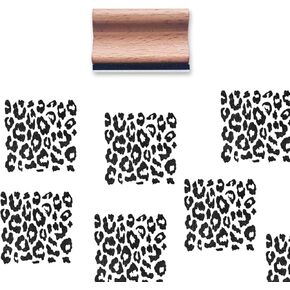Leopard Rubber Stamp, 1-1/3 Medium Stamp for Scrapbooking Card Making Crafting