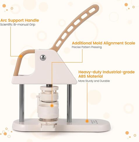 GAOMON Button Maker, 1/1.25/2.28 inch(25/32/58mm) 3-in-1 Pin Maker, Ergonomic Arc Handle Punch Press Kit, Button Maker Machine with Free 300pcs Button Parts, Pictures, Circle Cutter, Magic Book in Saudi Arabia