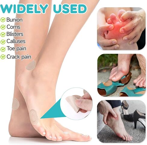 36 PCS Bunion Pain Relief Pads Self-Adhesive Bunion Protector Pad Reduce Friction & Pressure Bunion Cushions Pads for Corns, Blisters, and Bunion in Saudi Arabia