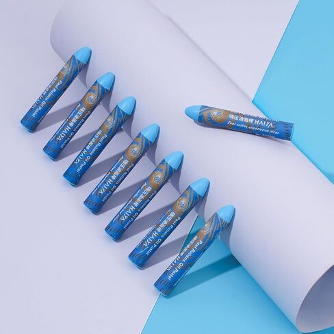 Paul Rubens Oil Pastels, 8PCS Black Oil Pastel Set with Creamy Texture Easy to Blend, Bullet Heads HAIYA Oil Pastels for Artists and Beginners, Art Supplies for Painting and Drawing in Kuwait