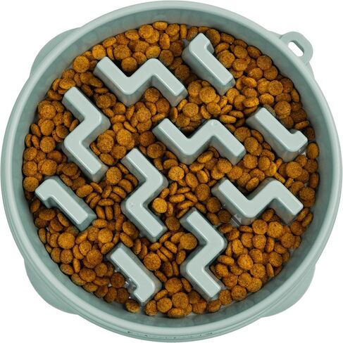 Outward Hound Fun Feeder Slo Bowl, Medium Slow Feeder Dog Bowl, 2 Cups, Sage in Saudi Arabia