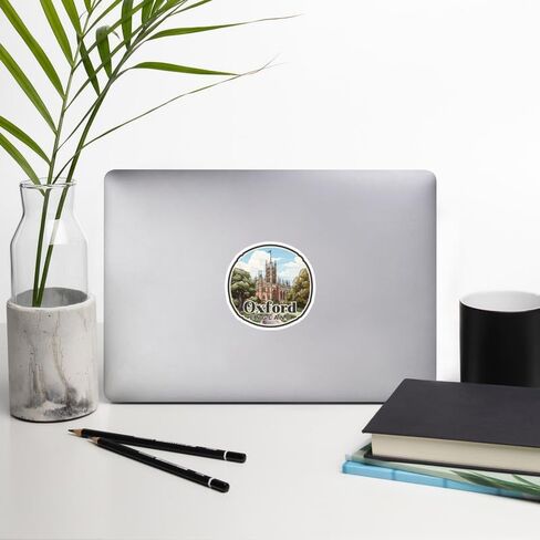 Oxford England Sticker Travel Outdoors Decal Vinyl Small Waterproof for Water Bottle Mug Passport Book Scrapbook Notebook Laptop Tumbler Skateboard Computer Phone Size 4" Funny Gift ID44990 in Saudi Arabia