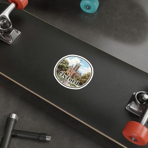 Oxford England Sticker Travel Outdoors Decal Vinyl Small Waterproof for Water Bottle Mug Passport Book Scrapbook Notebook Laptop Tumbler Skateboard Computer Phone Size 4" Funny Gift ID44990 in Saudi Arabia