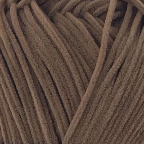 Suede Yarn - 50gr. / 1.76oz. - 160m. / 175 yds. - 100% Microfiber - (3) Light, Light Worsted, Dk Weight - Leather Look - Nubuck Yarn for Crochet & Knitting (12907 - Camel - 1 Skein) in Saudi Arabia