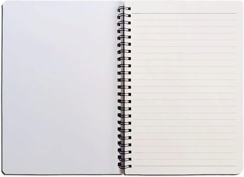 Spiral Notebook, 2Pack Large Spiral Journal Notebook, Wirebound Black Lined Notebook, Colleged Ruled Notebook, Thick Paper，10"x 7" in Saudi Arabia