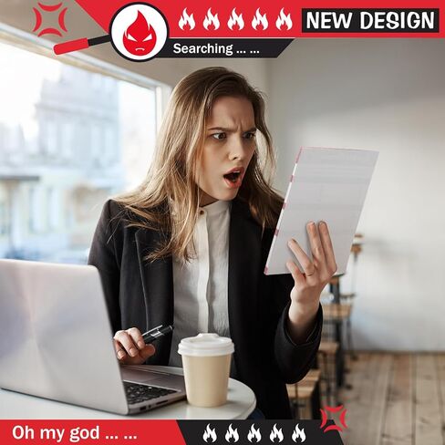 101 قطعة من Eaasty تسجيل نوبة الغضب، هدايا زملاء العمل المضحكة للنساء، 5 عبوات من وسادات المذكرات الورقية الممتعة مع قلم للوازم المكتبية، هدية مفكرة نوبة الغضب لصديق الزميل in Kuwait