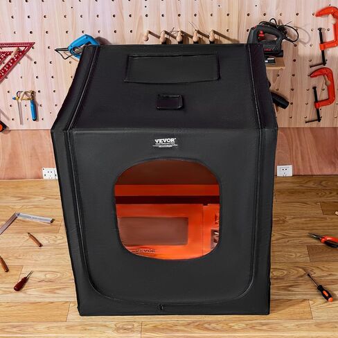 VEVOR Laser Engraver Enclosure, 3-in-1 Multifunctional 3D Printer Enclosure with LED Light & Exhaust Fan and Pipe Fully Enclosed Engraving Machine Cover Insulates Smoke, Noise in Saudi Arabia