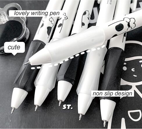 6 Pcs Gel Ink Pens Retractable Pens Cute Cat Pen 0.5mm Black Ink Pen Office School Supplies for Girls Boys Women Men (6Pcs Cat Paw) in Saudi Arabia