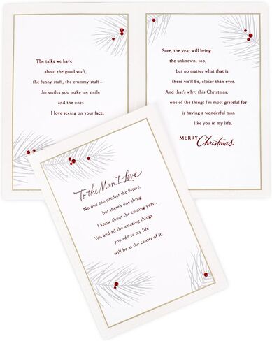 Hallmark Christmas Romantic Card for Husband or Boyfriend (Love of My Life Forever) (0599XXH2085) in Saudi Arabia